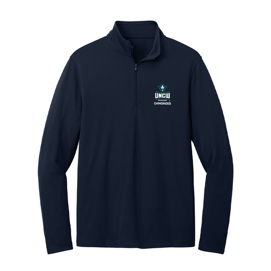 UNC Wilmington - NCAA Women's Volleyball : Rania Chimonides - Lightweight Quarter Zip Jacket-0
