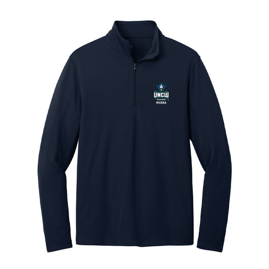 UNC Wilmington - NCAA Men's Soccer : Martin Rivera - Lightweight Quarter Zip Jacket-0