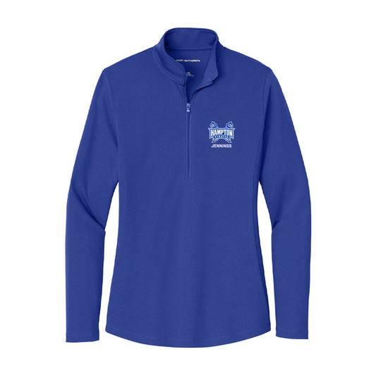 Hampton - NCAA Women's Soccer : Nylah Jennings - Women's Lightweight Quarter Zip Jacket-0