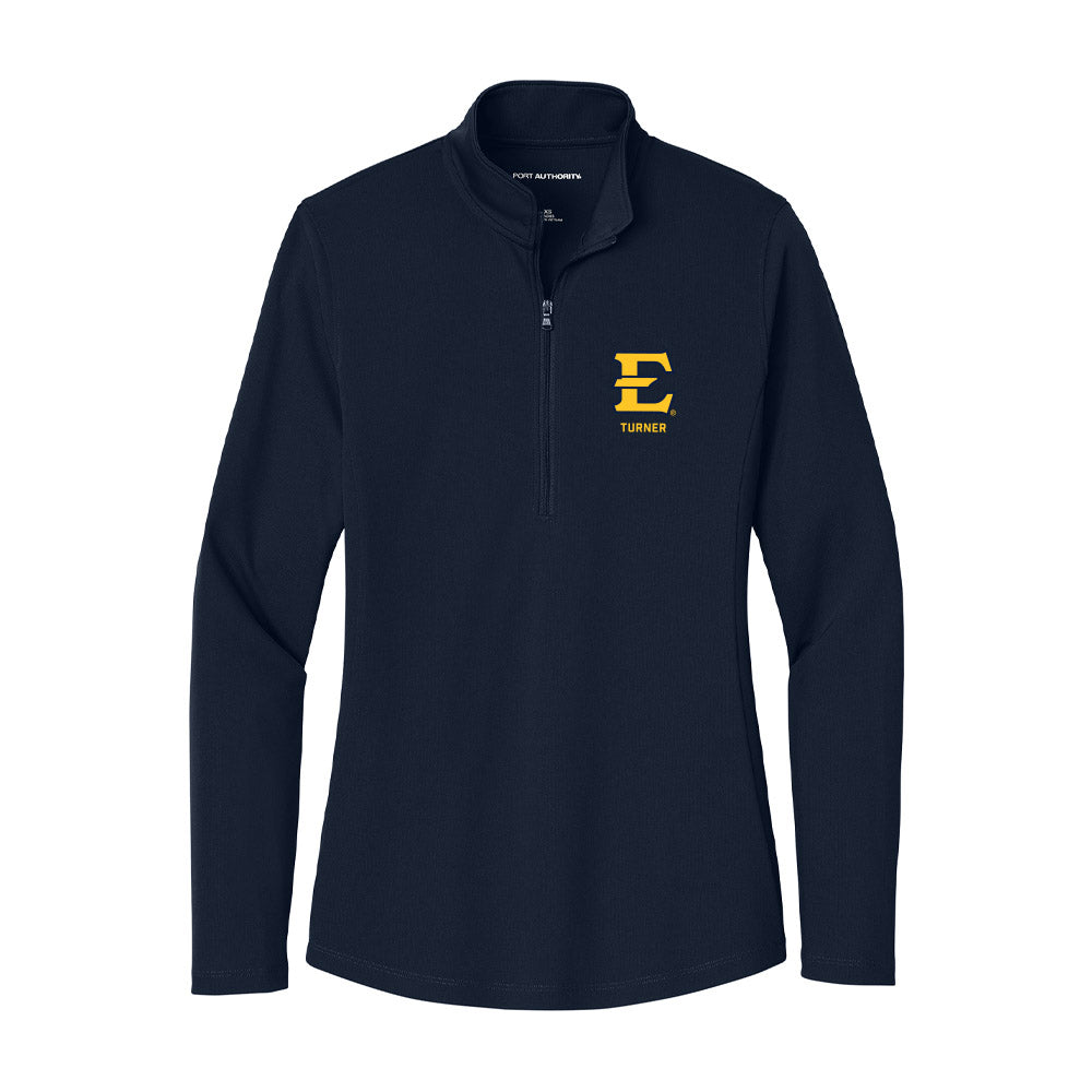 East Tennessee State - NCAA Football : Ethan Turner - Women's Lightweight Quarter Zip Jacket-0