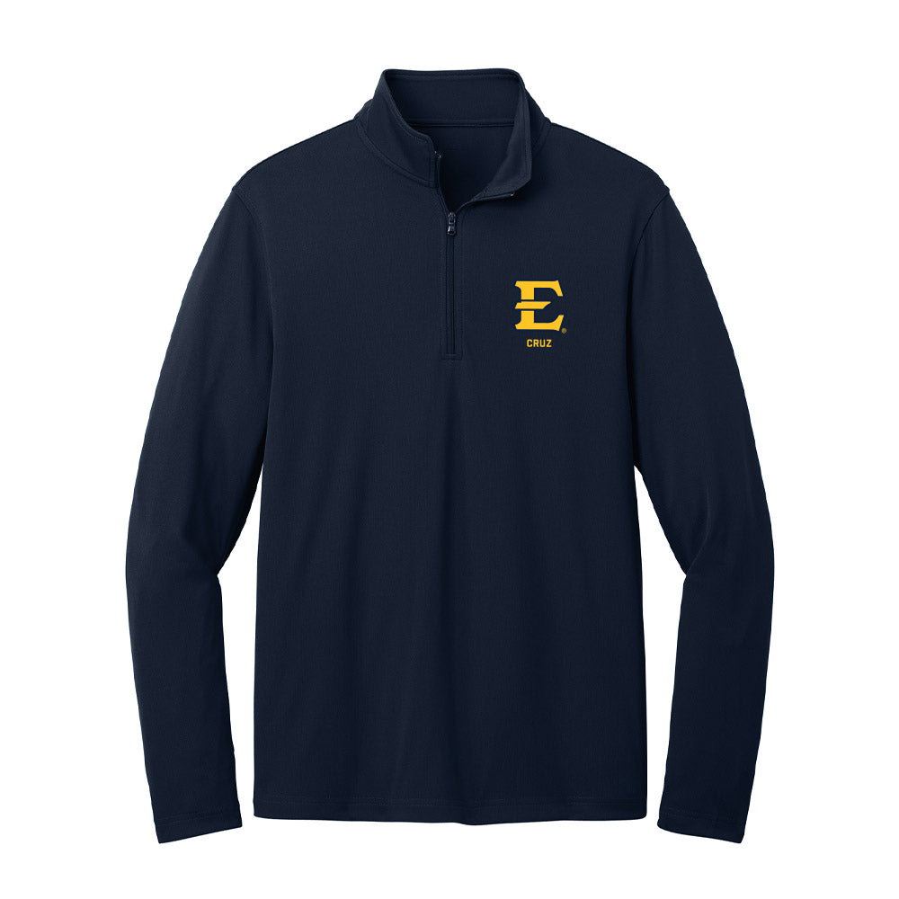 East Tennessee State - NCAA Men's Soccer : Henrique Cruz - Lightweight Quarter Zip Jacket-0