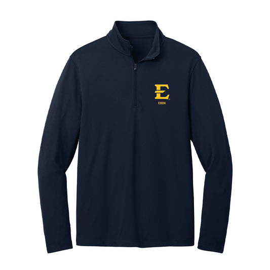 East Tennessee State - NCAA Women's Track & Field : Micailah Cook - Lightweight Quarter Zip Jacket-0