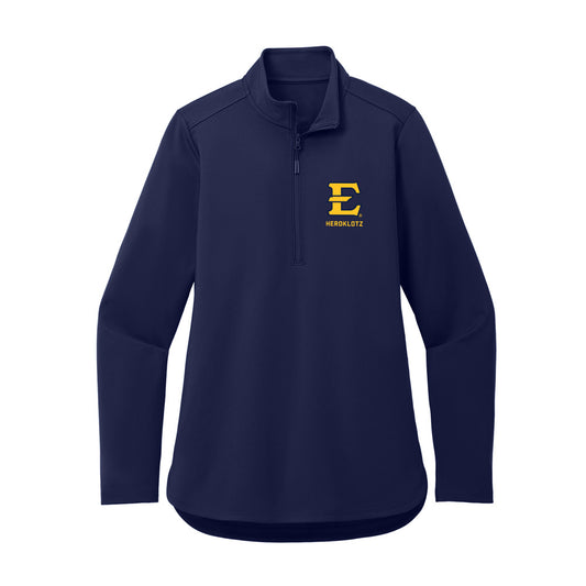 East Tennessee State - NCAA Women's Track & Field : Renn Herdklotz - Women's Premium Quarter Zip Jacket-0