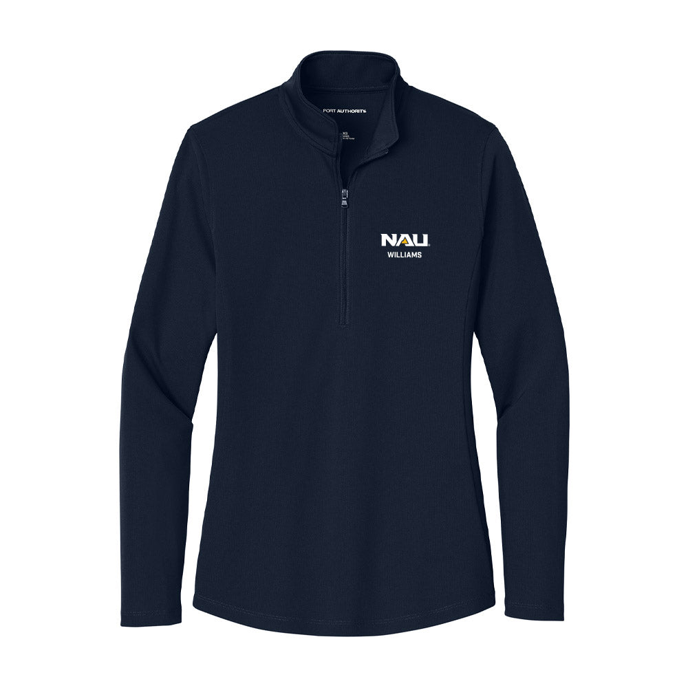 Northern Arizona - NCAA Women's Basketball : Kayla Williams - Women's Lightweight Quarter Zip Jacket-0
