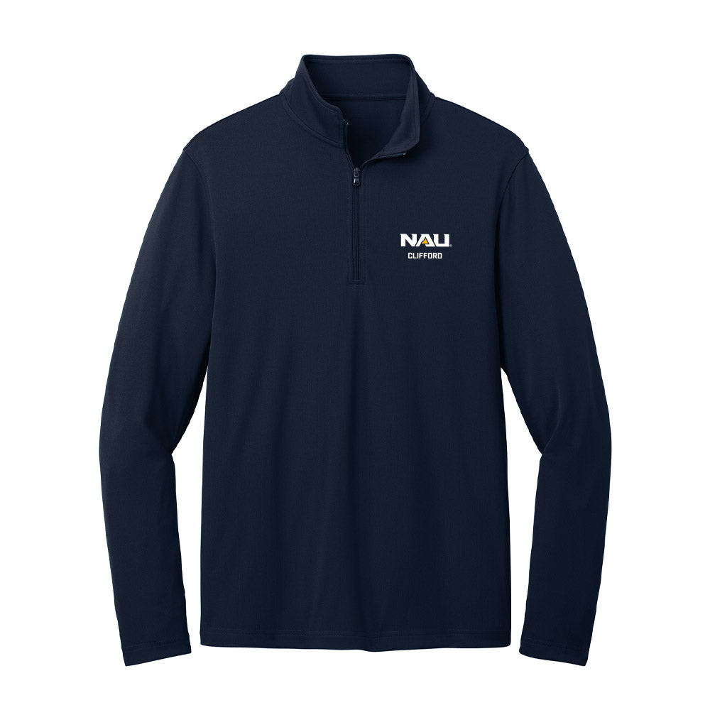 Northern Arizona - NCAA Men's Track & Field : Parker Clifford - Lightweight Quarter Zip Jacket-0