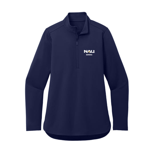 Northern Arizona - NCAA Football : Isaiah Gerena - Women's Premium Quarter Zip Jacket-0