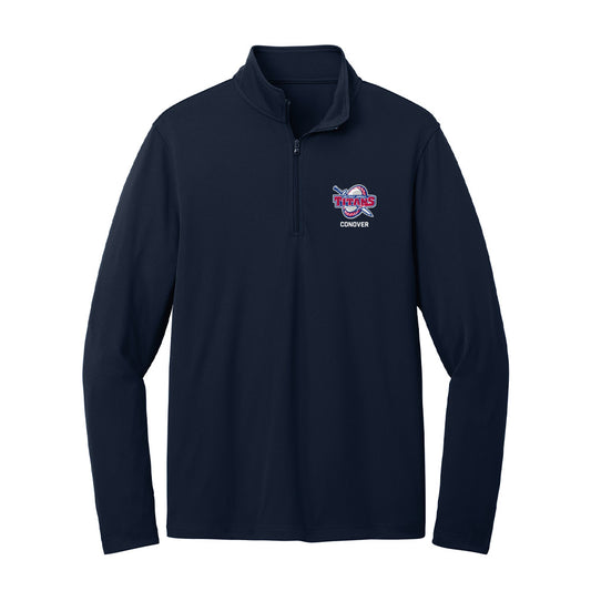 Detroit Mercy - NCAA Men's Lacrosse : Ethan Conover - Lightweight Quarter Zip Jacket-0
