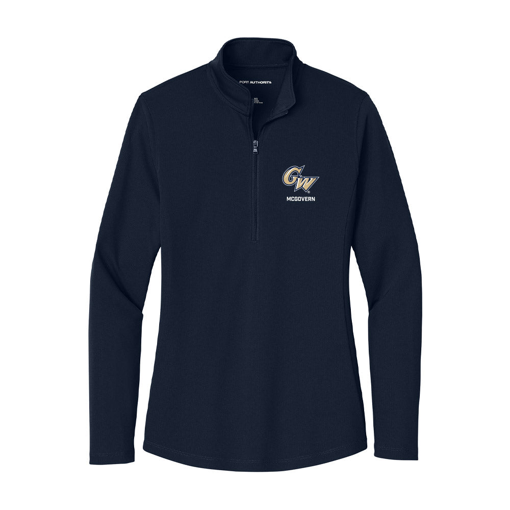 GWU - NCAA Men's Soccer : Ben McGovern - Women's Lightweight Quarter Zip Jacket-0