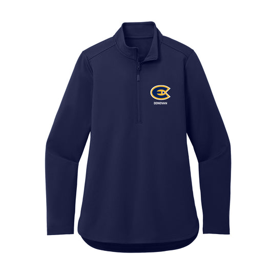 UW Eau Claire - NCAA Women's Soccer : Emma Donovan - Women's Premium Quarter Zip Jacket-0