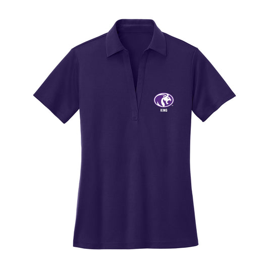 North Alabama - NCAA Men's Basketball : Darkaun King - Women's Activewear Polo Shirt-0