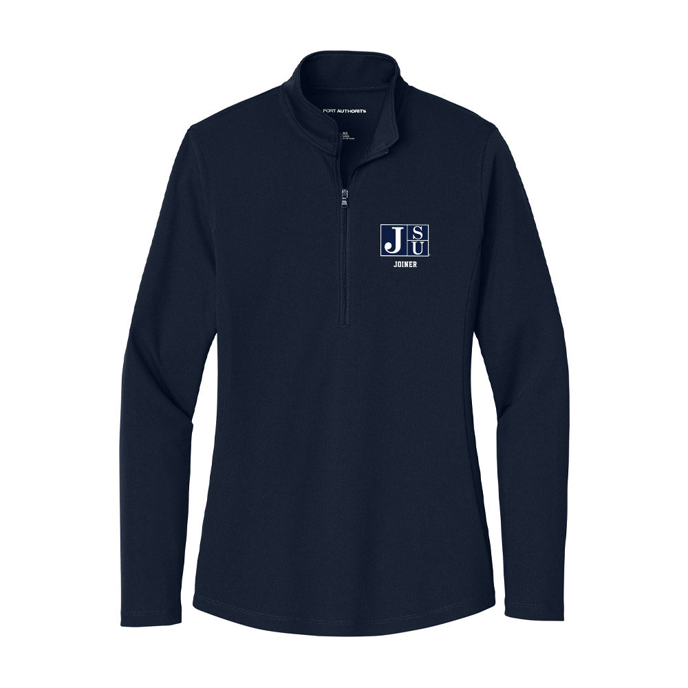 Jackson State - NCAA Women's Track & Field : Jakia Joiner - Women's Lightweight Quarter Zip Jacket-0
