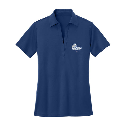 Drake - NCAA Men's Soccer : Kevin Qi - Women's Activewear Polo Shirt-0