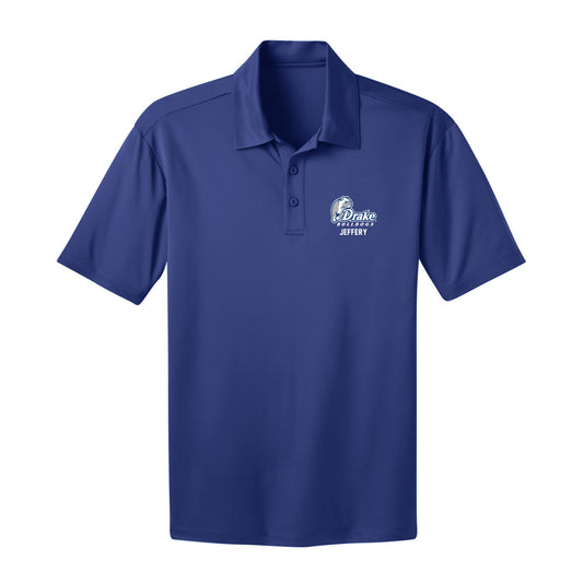 Drake - NCAA Men's Soccer : Carson Jeffery - Activewear Polo Shirt-0