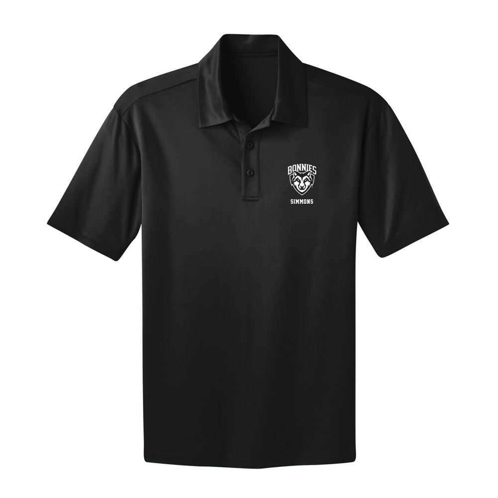 St. Bonaventure - NCAA Men's Basketball : Buddy Simmons - Activewear Polo Shirt-0