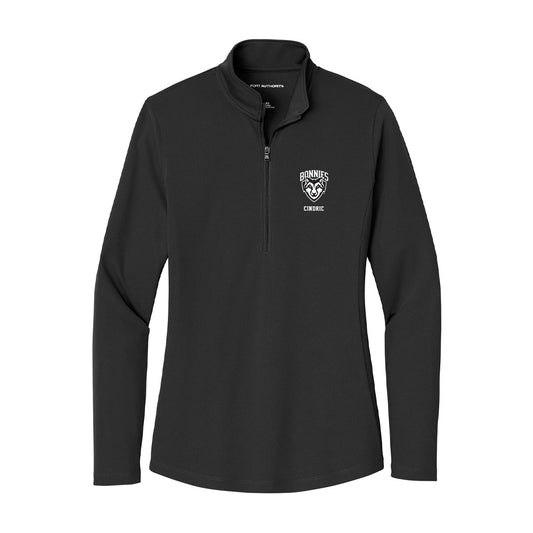St. Bonaventure - NCAA Men's Swimming & Diving : Goran Cindric - Women's Lightweight Quarter Zip Jacket-0