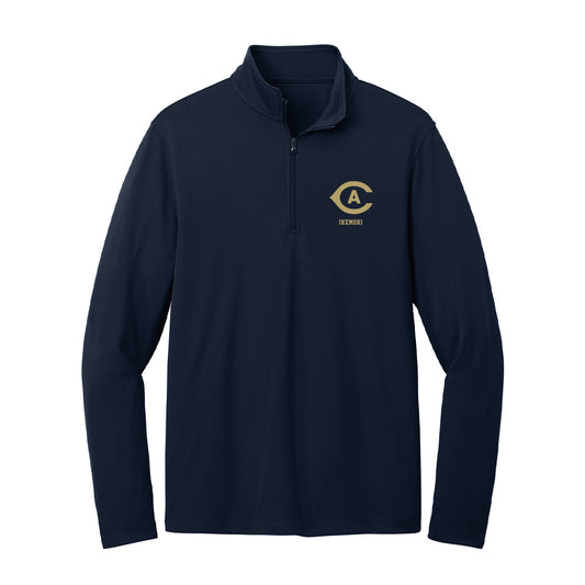 UC Davis - NCAA Women's Tennis : Mika Ikemori - Lightweight Quarter Zip Jacket-0