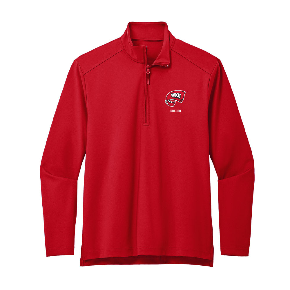 Western Kentucky - NCAA Men's Basketball : Jack Edelen - Premium Quarter Zip Jacket-0