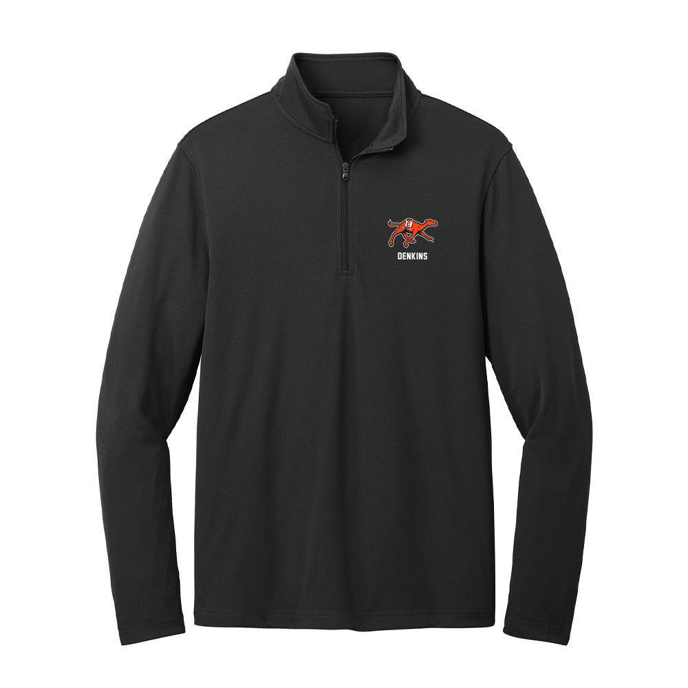 Campbell - NCAA Wrestling : Wynton Denkins - Lightweight Quarter Zip Jacket-0