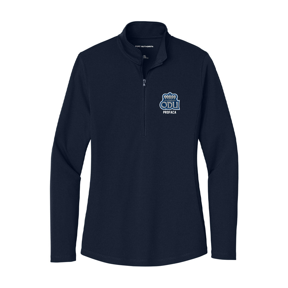 Old Dominion - NCAA Women's Swimming & Diving : Elissa Profaca - Women's Lightweight Quarter Zip Jacket-0