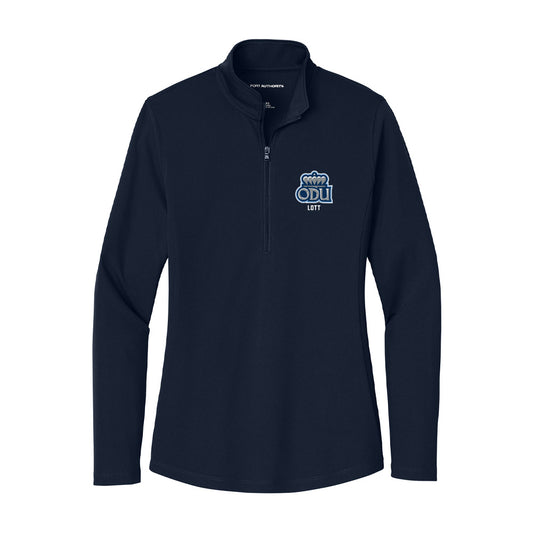 Old Dominion - NCAA Football : Teremun Lott - Women's Lightweight Quarter Zip Jacket-0