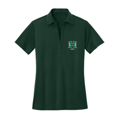 Hawaii - NCAA Women's Basketball : Danijela Kujovic - Women's Activewear Polo Shirt-1