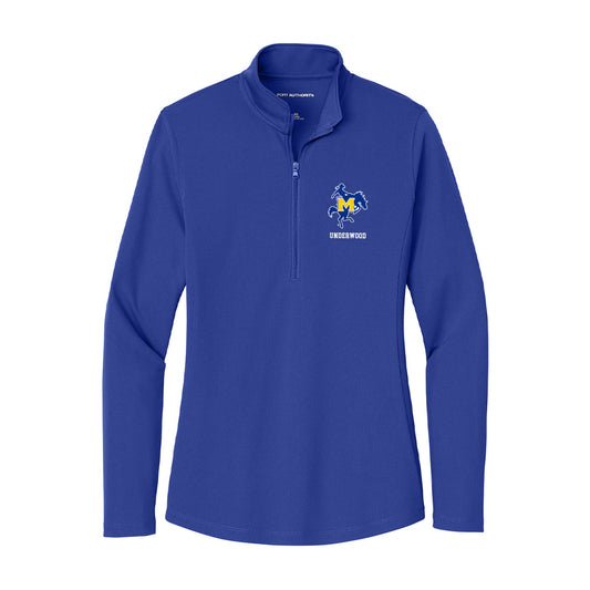 McNeese State - NCAA Women's Track & Field : Brianna Underwood - Women's Lightweight Quarter Zip Jacket-0