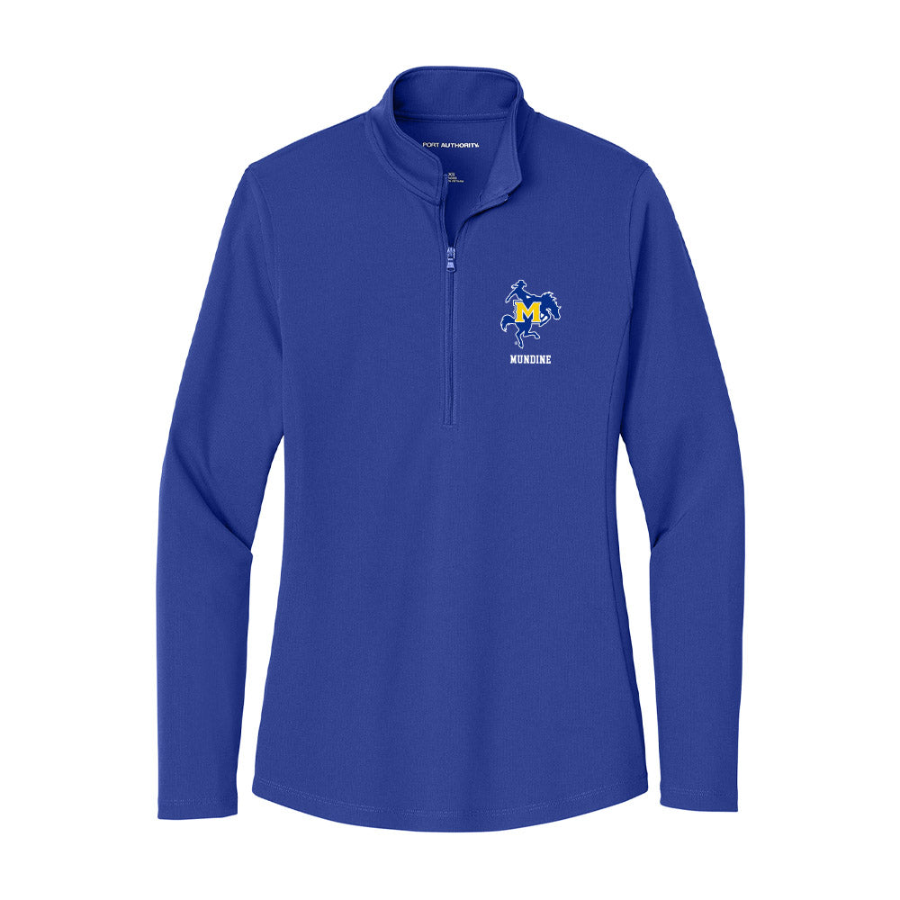 McNeese State - NCAA Softball : Samantha Mundine - Women's Lightweight Quarter Zip Jacket-0