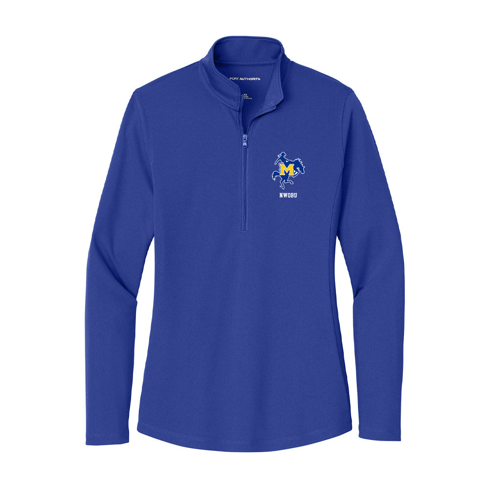McNeese State - NCAA Football : Ikenna Nwobu - Women's Lightweight Quarter Zip Jacket-0