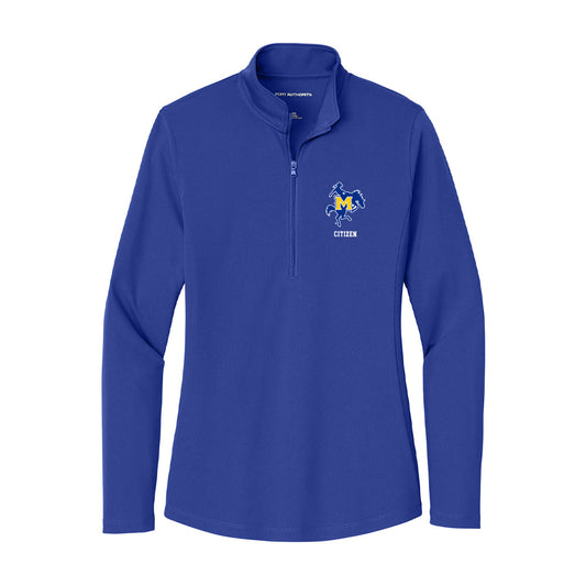 McNeese State - NCAA Football : trevonte citizen - Women's Lightweight Quarter Zip Jacket-0