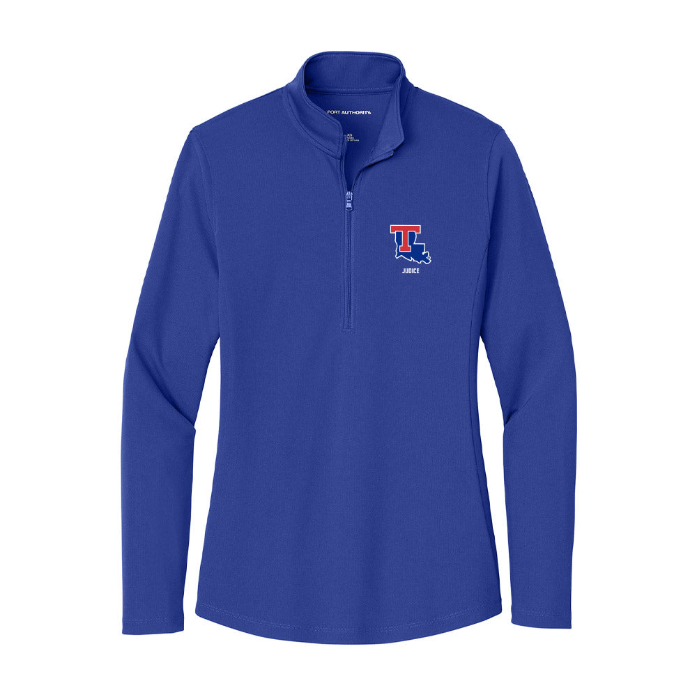 LA Tech - NCAA Baseball : Ethan Judice - Women's Lightweight Quarter Zip Jacket-0