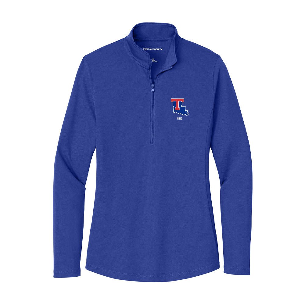 LA Tech - NCAA Men's Track & Field : Chevoney Reid - Women's Lightweight Quarter Zip Jacket-0