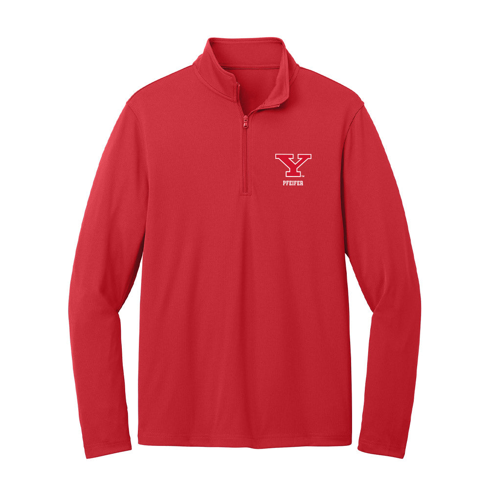 Youngstown State - NCAA Men's Track & Field : Owen Pfeifer - Lightweight Quarter Zip Jacket-0