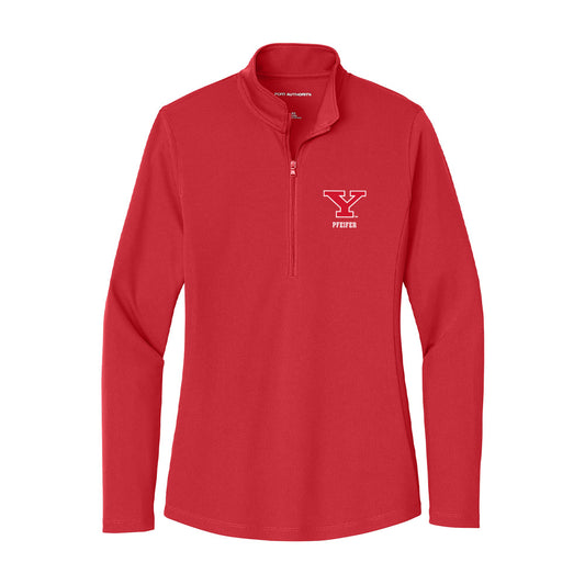 Youngstown State - NCAA Men's Track & Field : Owen Pfeifer - Women's Lightweight Quarter Zip Jacket-0