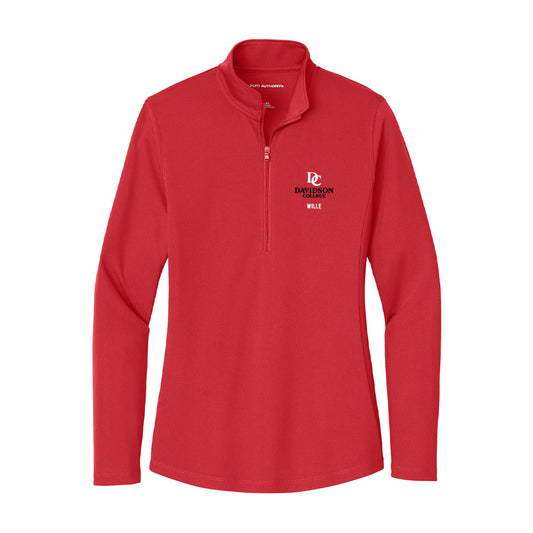 Davidson - NCAA Baseball : Tyler Wille - Women's Lightweight Quarter Zip Jacket-0