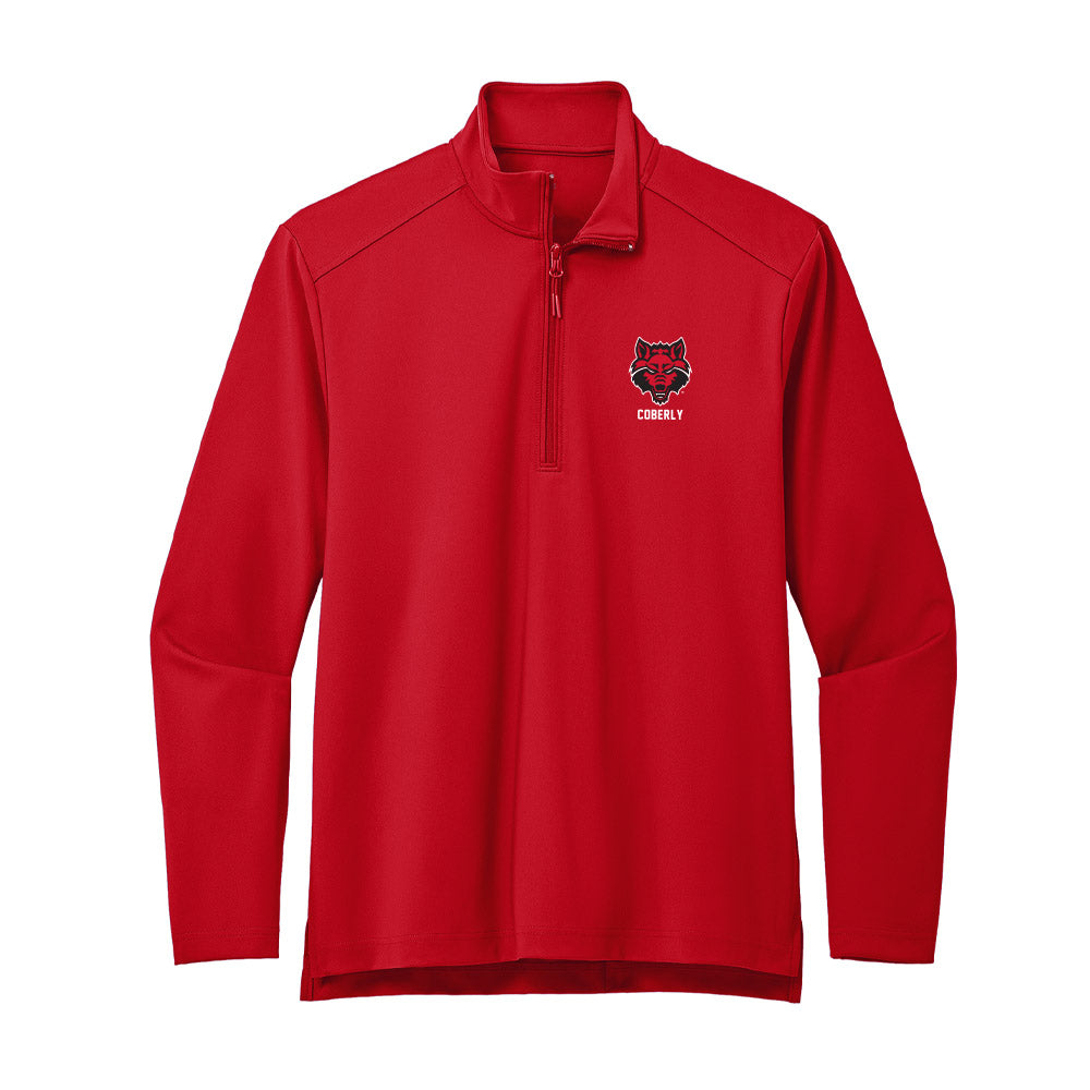 Arkansas State - NCAA Women's Track & Field : Abbey Coberly - Premium Quarter Zip Jacket-0