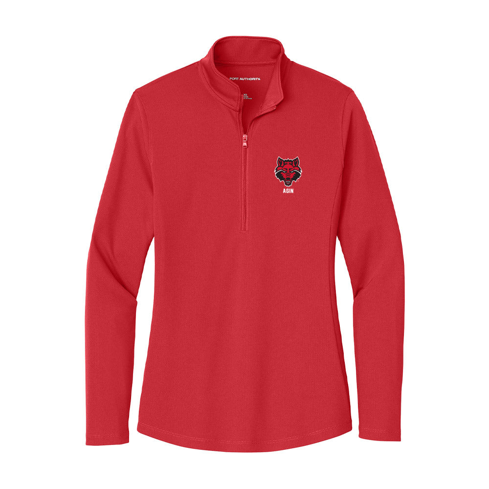 Arkansas State - NCAA Women's Soccer : Grace Agin - Women's Lightweight Quarter Zip Jacket-0