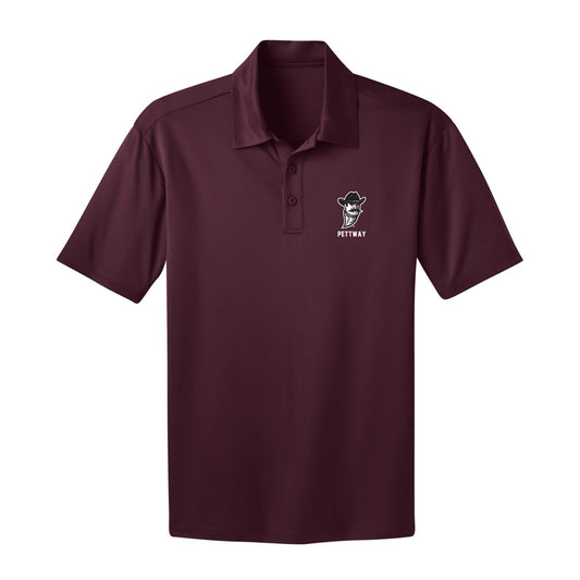 NMSU - NCAA Men's Basketball : Tanahj Pettway - Activewear Polo Shirt-0