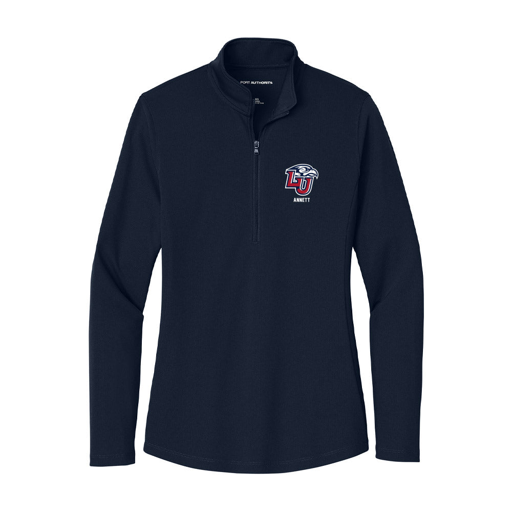 Liberty - NCAA Men's Track & Field : Robbie Annett - Women's Lightweight Quarter Zip Jacket-0