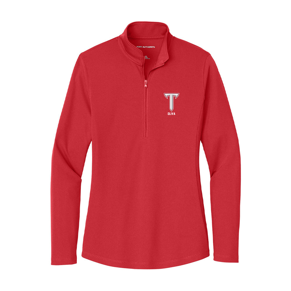 Troy - NCAA Softball : Caiden Oliva - Women's Lightweight Quarter Zip Jacket-0