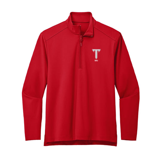 Troy - NCAA Baseball : Zaid Diaz - Premium Quarter Zip Jacket-0