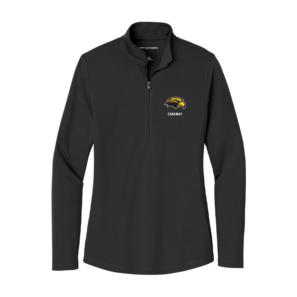 Southern Miss - NCAA Football : Michael Caraway - Women's Lightweight Quarter Zip Jacket-0