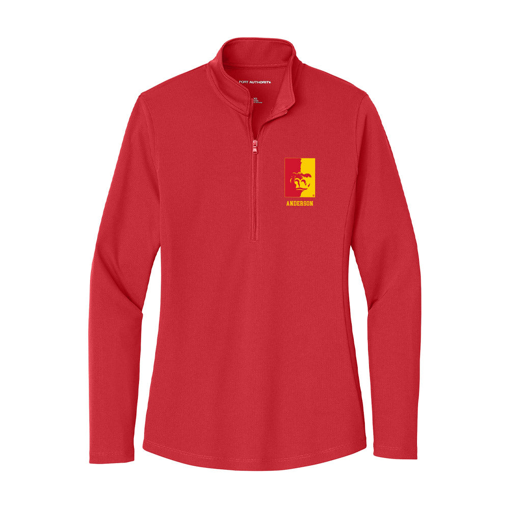Pitt State - NCAA Women's Soccer : Sophia Anderson - Women's Lightweight Quarter Zip Jacket-0