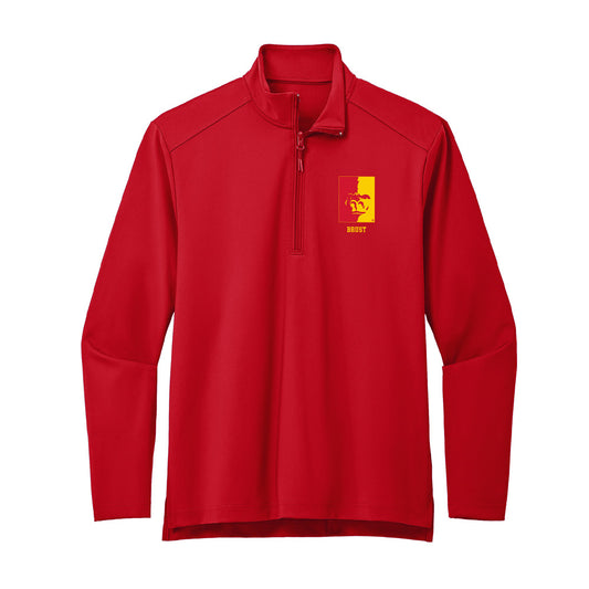 Pitt State - NCAA Football : Jaxson Brust - Premium Quarter Zip Jacket-0