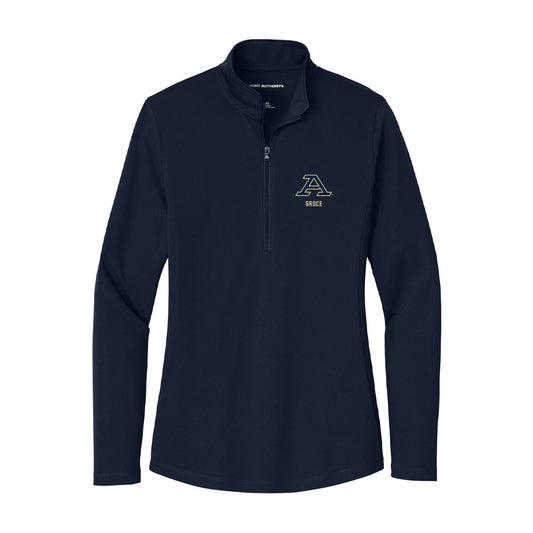 Akron - NCAA Baseball : Garrett Groce - Women's Lightweight Quarter Zip Jacket-0