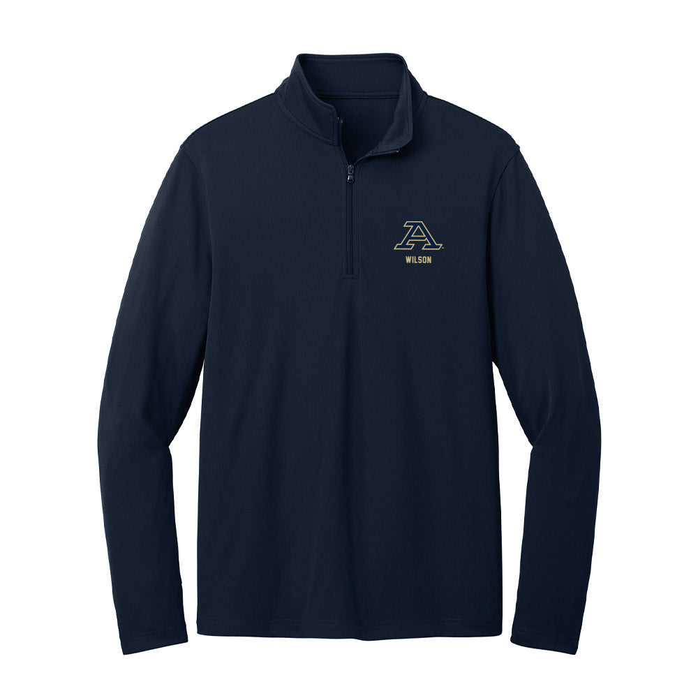 Akron - NCAA Men's Basketball : Evan Wilson - Lightweight Quarter Zip Jacket-0