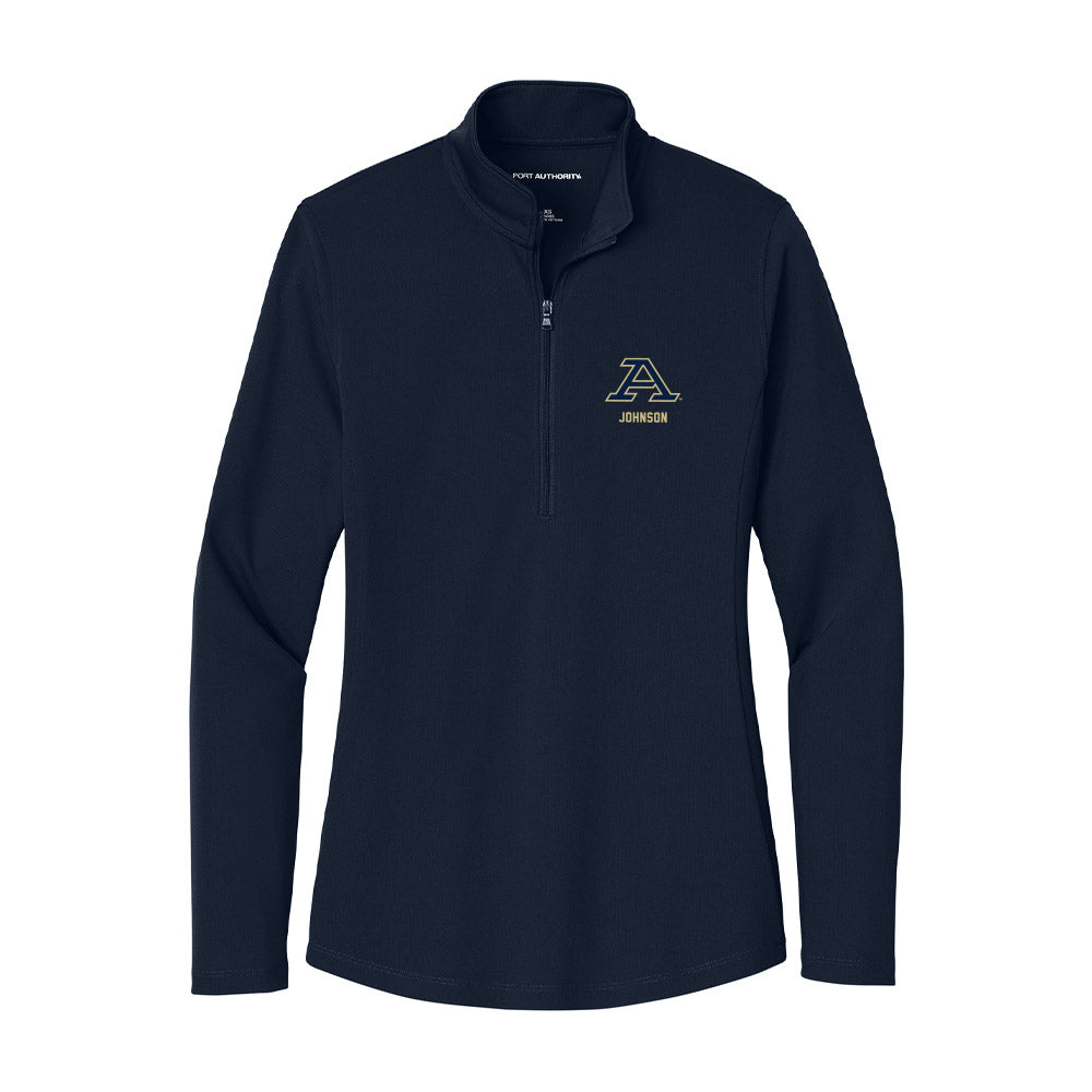 Akron - NCAA Men's Basketball : Nate Johnson - Women's Lightweight Quarter Zip Jacket-0