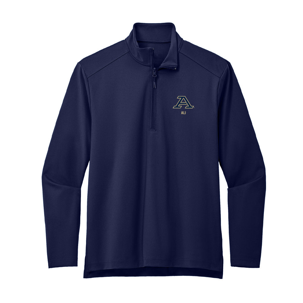 Akron - NCAA Men's Basketball : Ali Ali - Premium Quarter Zip Jacket-0