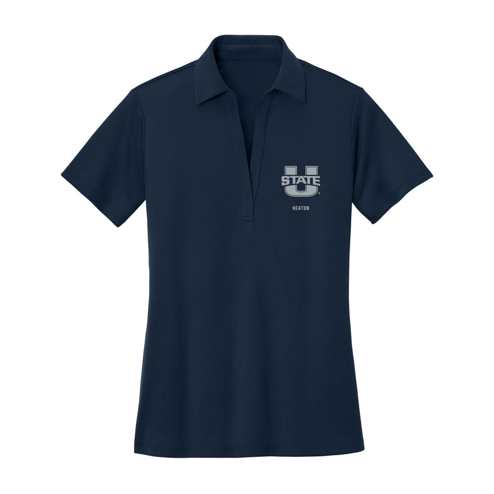 Utah State - NCAA Women's Basketball : Jamisyn Heaton - Women's Activewear Polo Shirt-0