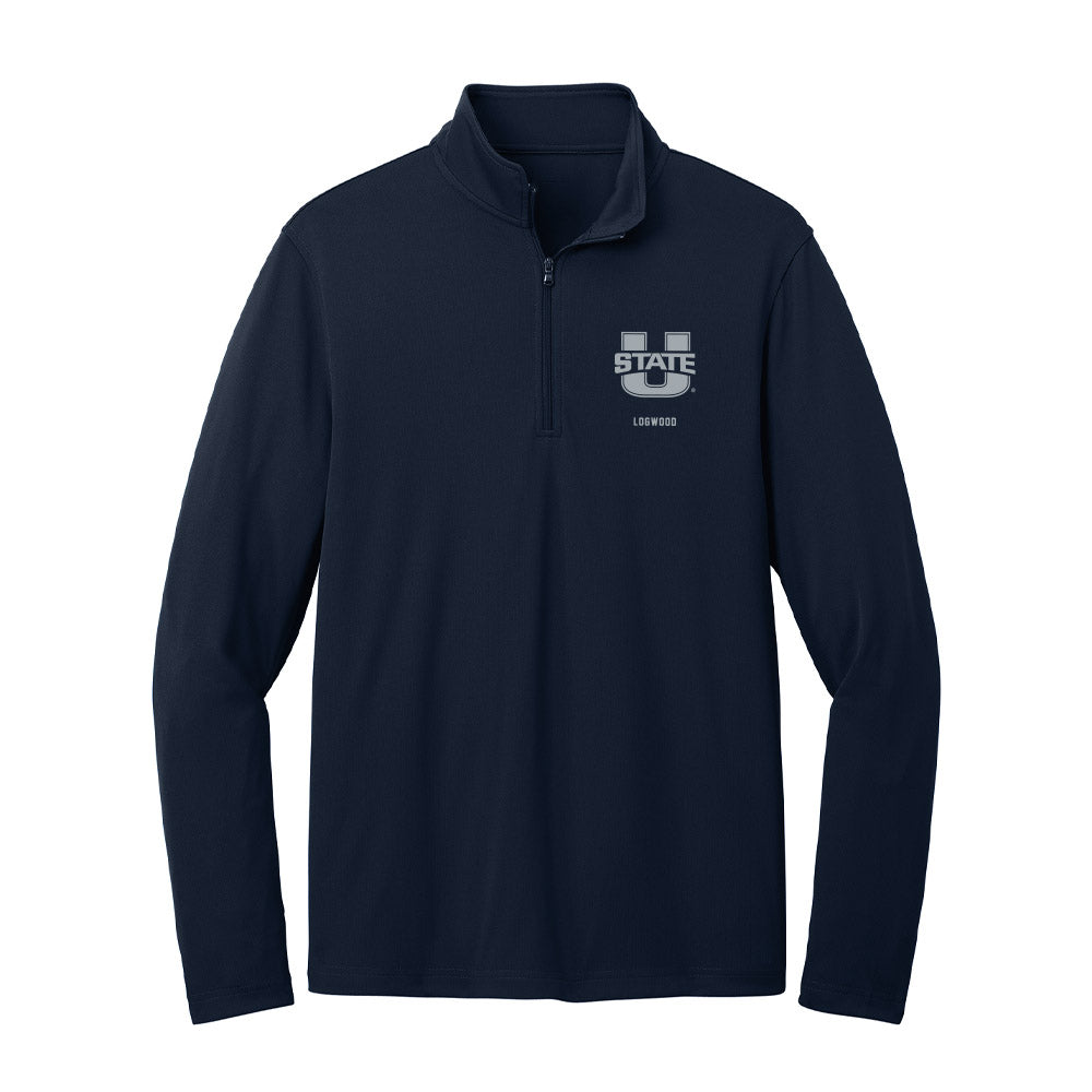 Utah State - NCAA Women's Basketball : Taliyah Logwood - Lightweight Quarter Zip Jacket-0