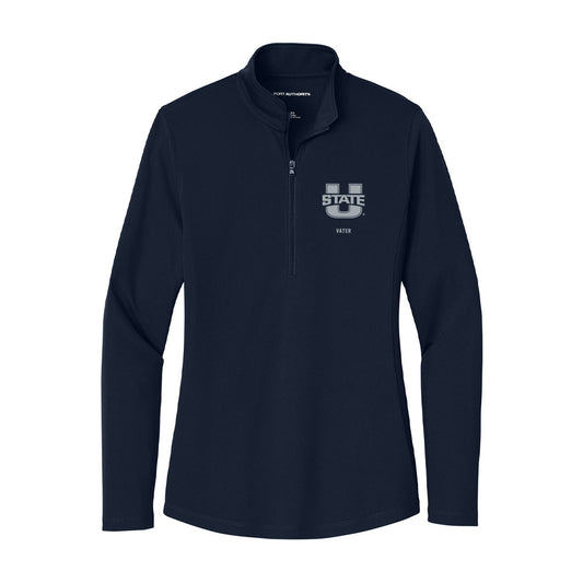 Utah State - NCAA Women's Gymnastics : Isabella Vater - Women's Lightweight Quarter Zip Jacket-0